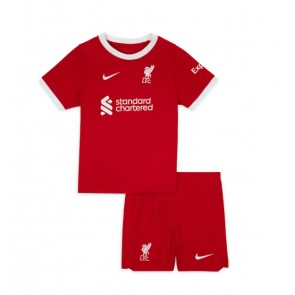 Liverpool Replika Babytøj Hjemmebanesæt Børn 2023-24 Kortærmet (+ Korte bukser)